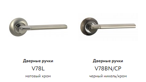 Дверные ручки ЦАМ V78L