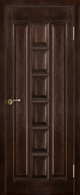 Дверь из массива сосны №11 ДГ 800*2000 Темный лак