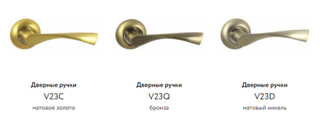 Дверные ручки ЦАМ V23D