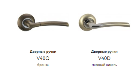 Дверные ручки ЦАМ V40D