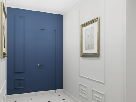 Дверь скрытого монтажа под покраску без кромки