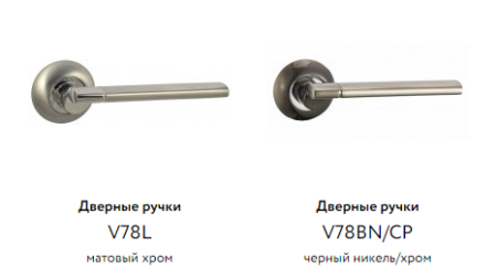 Дверные ручки ЦАМ V78L