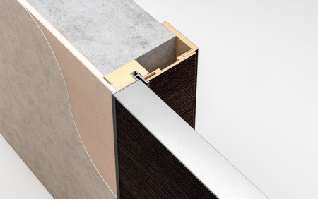 Дверь скрытого монтажа под покраску без кромки