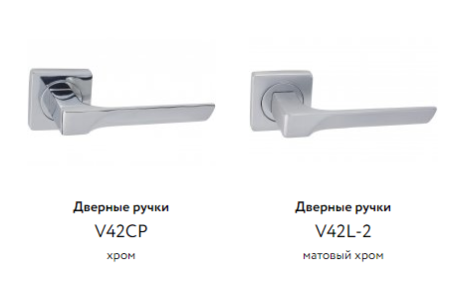 Дверные ручки ЦАМ V42CP