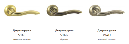 Дверные ручки ЦАМ V14C
