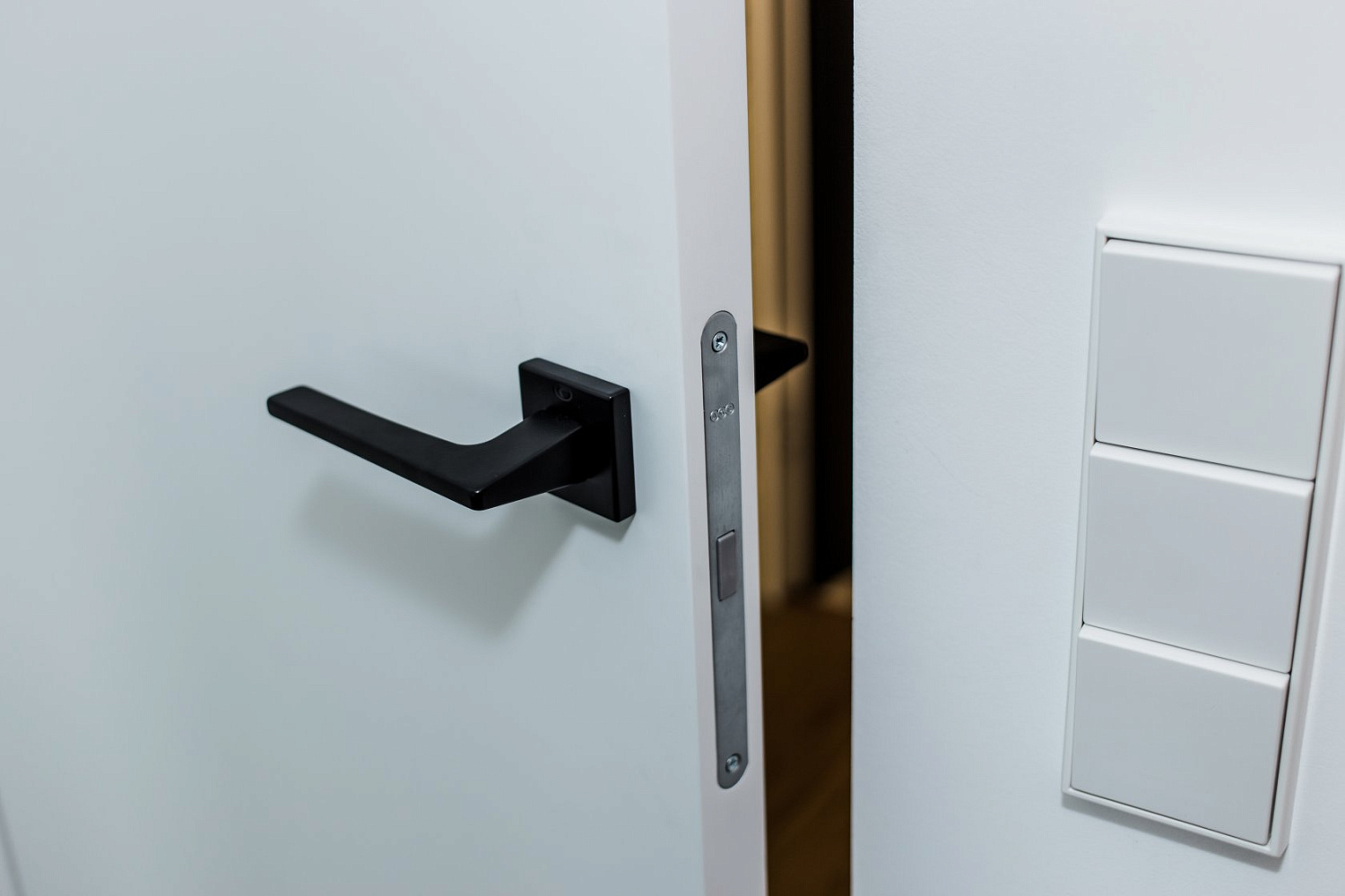 Дверь скрытого монтажа под покраску без кромки