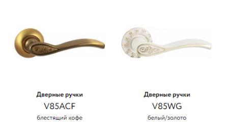 Дверные ручки ЦАМ V85WG