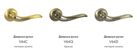 Дверные ручки ЦАМ V64C